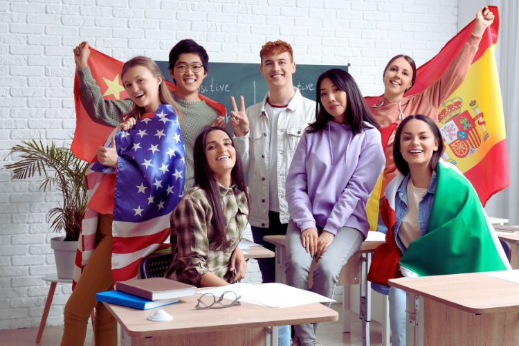 banderas para colegios
