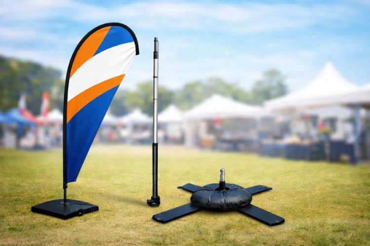 Kits completos de banderas publicitarias